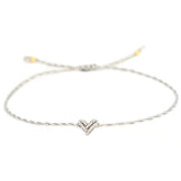 Love Ibiza heart armband twisted zilver